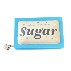 Kat Spade Coffee Break 3D Sugar Packet Small Card Holder EUC Sold Out KF486
